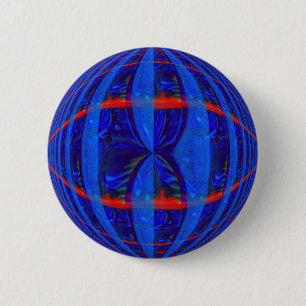 Macaron Rond 5 Cm Bouton Orb bleu foncé rond