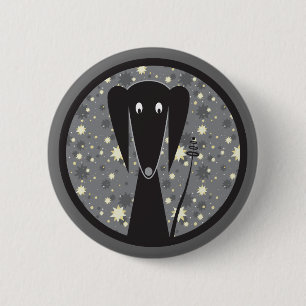 Macaron Rond 5 Cm Bouton original de Doxie de robot de mauvais