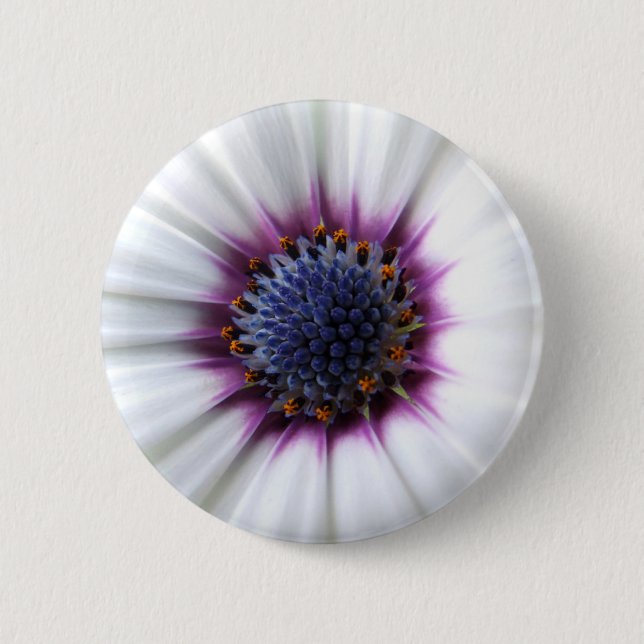 Macaron Rond 5 Cm Bouton Osteospurmum (Devant)