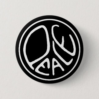 Macaron Rond 5 Cm Bouton Paix