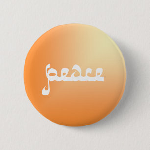 Macaron Rond 5 Cm Bouton Paix