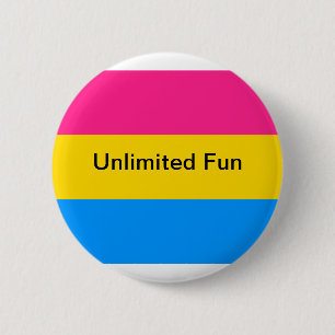 Macaron Rond 5 Cm Bouton Pansexual
