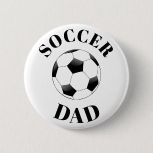 Macaron Rond 5 Cm Bouton papa de football