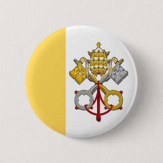 Macaron Rond 5 Cm Bouton papal de drapeau