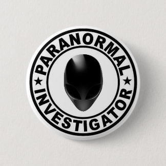 Macaron Rond 5 Cm Bouton paranormal d'alien d'investigateur