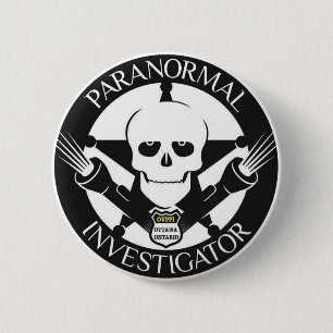 Macaron Rond 5 Cm Bouton paranormal d'investigateur