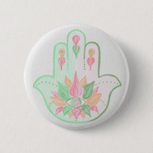 Macaron Rond 5 Cm Bouton Pastel Hamsa