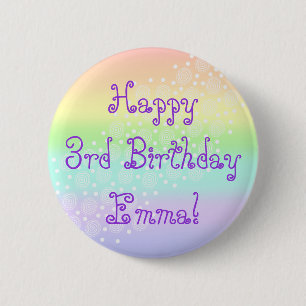 Macaron Rond 5 Cm Bouton Pastel Rainbow Circles en cercles