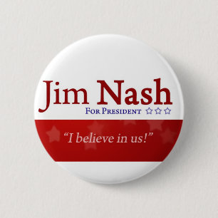 Macaron Rond 5 Cm Bouton patriotique de JIM Nash 2016