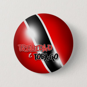 Macaron Rond 5 Cm Bouton patriotique du Trinidad et du Tobago