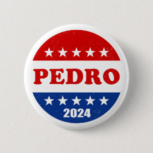 Macaron Rond 5 Cm Bouton Pedro Voter 2024 Élections USA