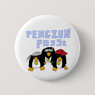 Macaron Rond 5 Cm Bouton Penguin Posse