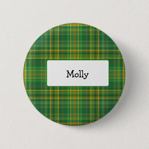 Macaron Rond 5 Cm Bouton personlized par plaid irlandais vintage