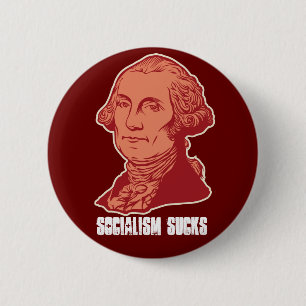 Macaron Rond 5 Cm Bouton personnalisable de George Washinton
