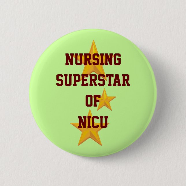 Macaron Rond 5 Cm Bouton personnalisable de superstar de soins (Devant)