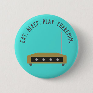 Macaron Rond 5 Cm Bouton personnalisable drôle de Theremin ou Pin