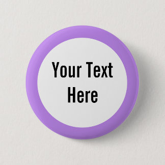 Macaron Rond 5 Cm Bouton Personnalisé Bordure du Lavender