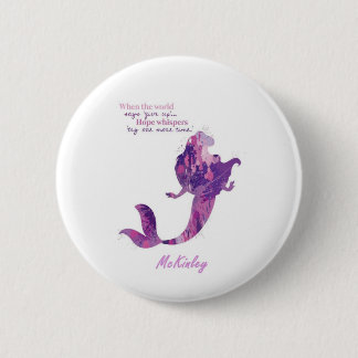 Macaron Rond 5 Cm Bouton personnalisé de sirène