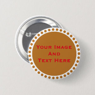 Macaron Rond 5 Cm Bouton personnalisé Image et texte