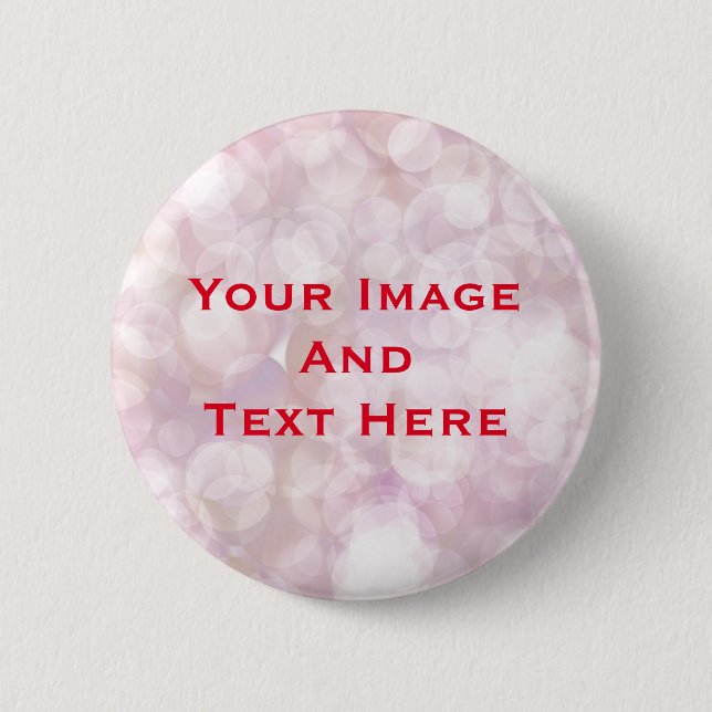 Macaron Rond 5 Cm Bouton personnalisé Image et texte (Devant)