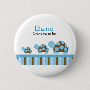 Macaron Rond 5 Cm Bouton personnalisé MOD TURTLES NAME TAG