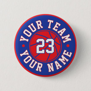 Macaron Rond 5 Cm Bouton personnalisé pour joueur de basketball