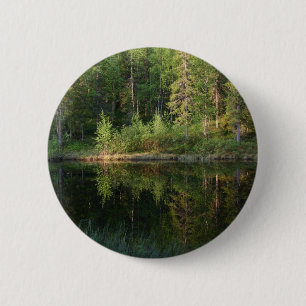 Macaron Rond 5 Cm Bouton personnalisé Réflexions de la nature
