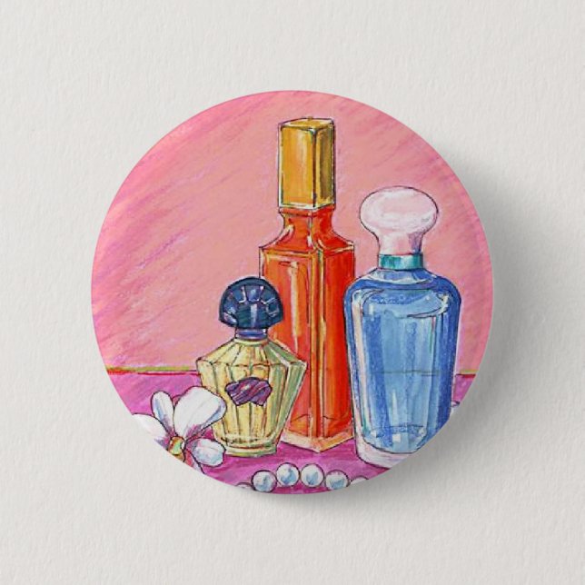 Macaron Rond 5 Cm Bouton Personnaliser les Bouteilles de parfum (Devant)
