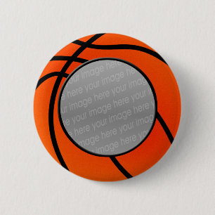 Macaron Rond 5 Cm bouton photo de basket