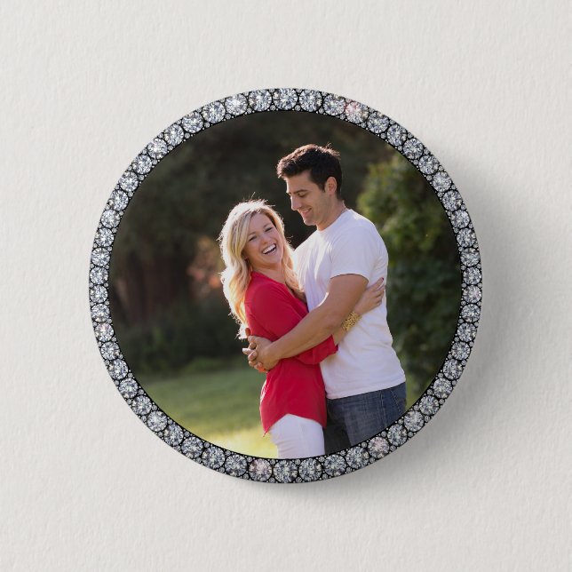 Macaron Rond 5 Cm Bouton photo personnalisé Bague (Devant)