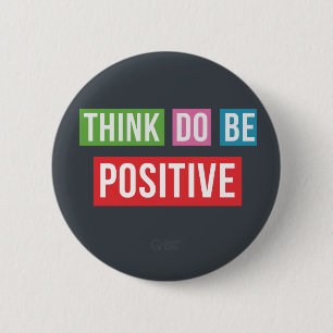 Macaron Rond 5 Cm Bouton Pin de devis d'inspiration positive