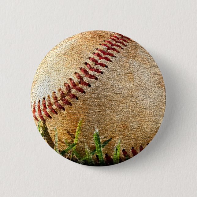 Macaron Rond 5 Cm Bouton Pinback de baseball (Devant)