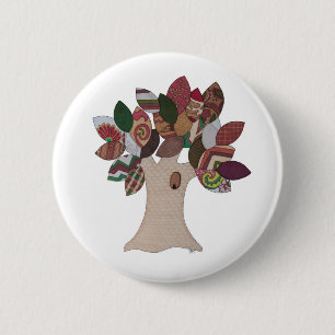 Macaron Rond 5 Cm Bouton Pinback de l'arbre Imp