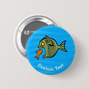 Macaron Rond 5 Cm Bouton Pinback de poisson taureau