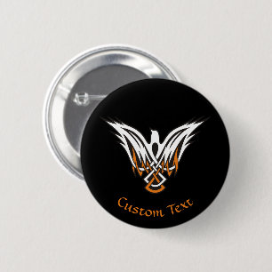 Macaron Rond 5 Cm Bouton Pinback d'oiseaux celtiques