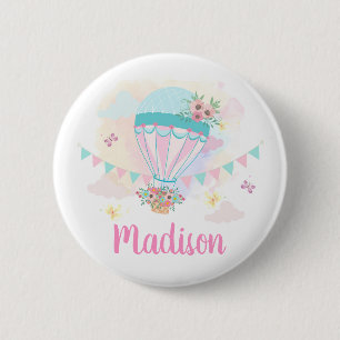 Macaron Rond 5 Cm Bouton Pinback du ballon à air chaud