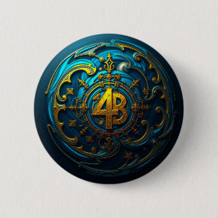 Macaron Rond 5 Cm Bouton Pinback du bouclier de mouvement 4B