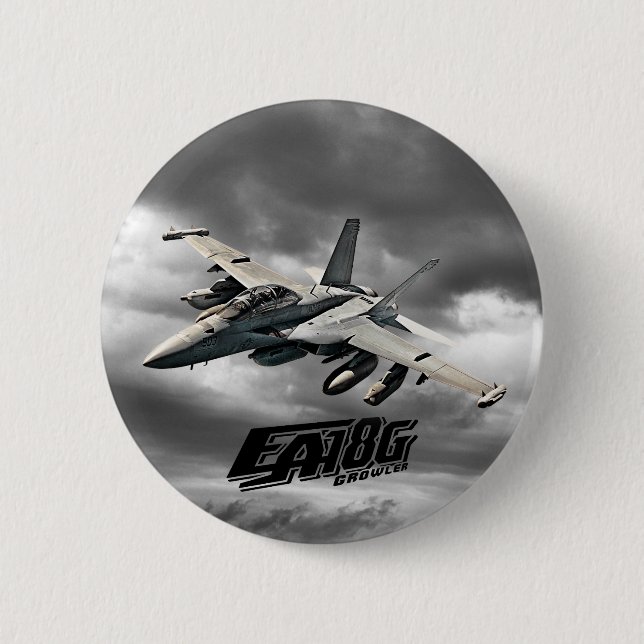 Macaron Rond 5 Cm Bouton Pinback du producteur EA-18G (Devant)