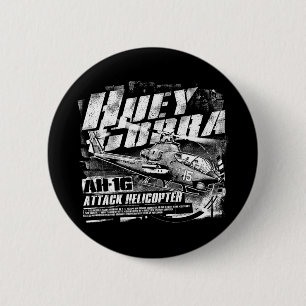 Macaron Rond 5 Cm Bouton Pinback HueyCobra AH-1G