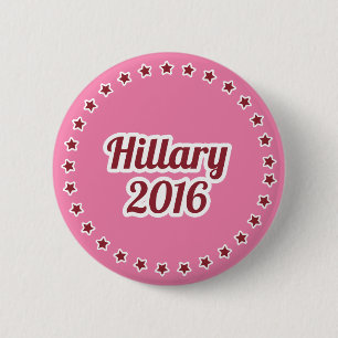 Macaron Rond 5 Cm Bouton Pinback rose 2,25 pouces Hillary Clinton 20