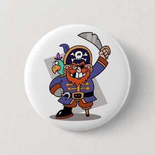 Macaron Rond 5 Cm Bouton Pirate