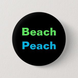Macaron Rond 5 Cm Bouton PLAGE PEACH