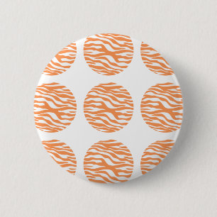 Macaron Rond 5 Cm Bouton Pois d'impression Zebra