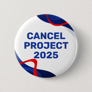 Macaron Rond 5 Cm Bouton politique Patriotic Anti Project 2025