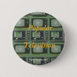 Macaron Rond 5 Cm Bouton populaire de télévision