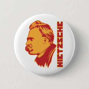 Macaron Rond 5 Cm Bouton Portrait Frederich Nietzsche