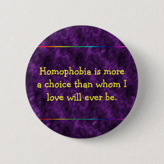 Macaron Rond 5 Cm Bouton pourpre d'Anti-homophobe
