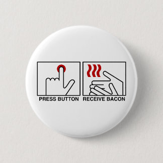 Macaron Rond 5 Cm Bouton poussoir RECEPTION BACON Bouton