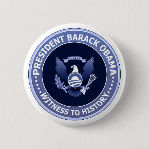 Macaron Rond 5 Cm Bouton présidentiel de joint de victoire d'Obama
