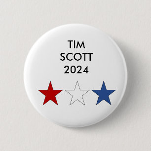 Macaron Rond 5 Cm Bouton présidentiel Tim Scott 2024